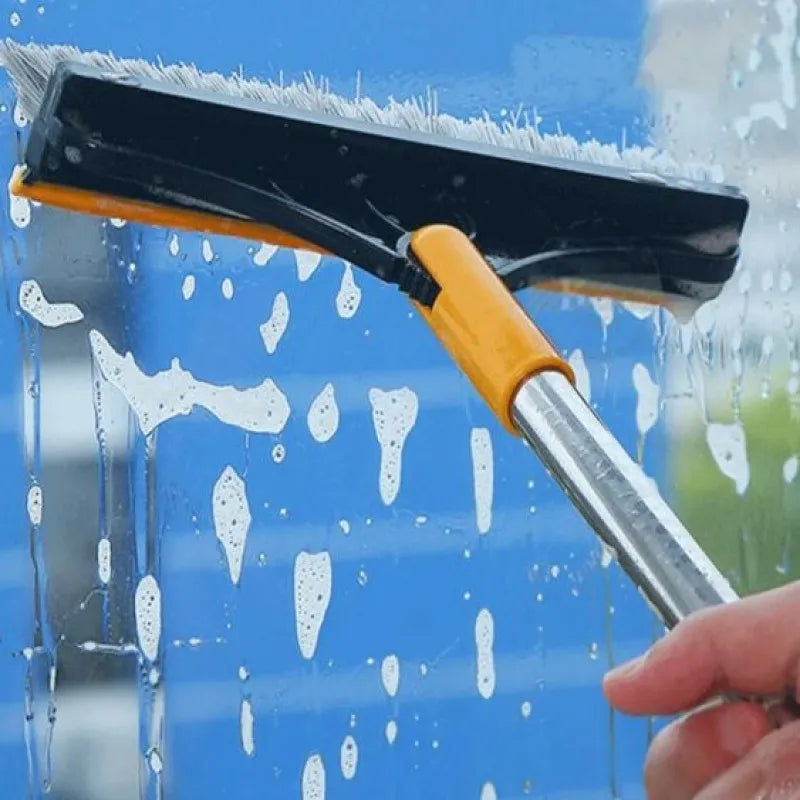 2 In 1 Floor Scrub Brush Rotating With Long Handle
