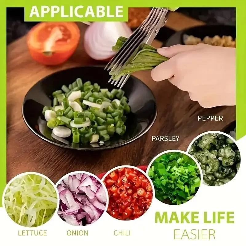 Multi-Layer Vegetable Chopping Scissor