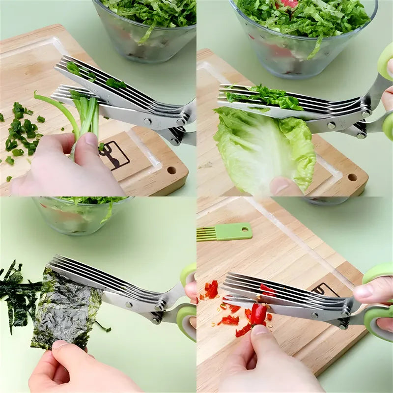Multi-Layer Vegetable Chopping Scissor