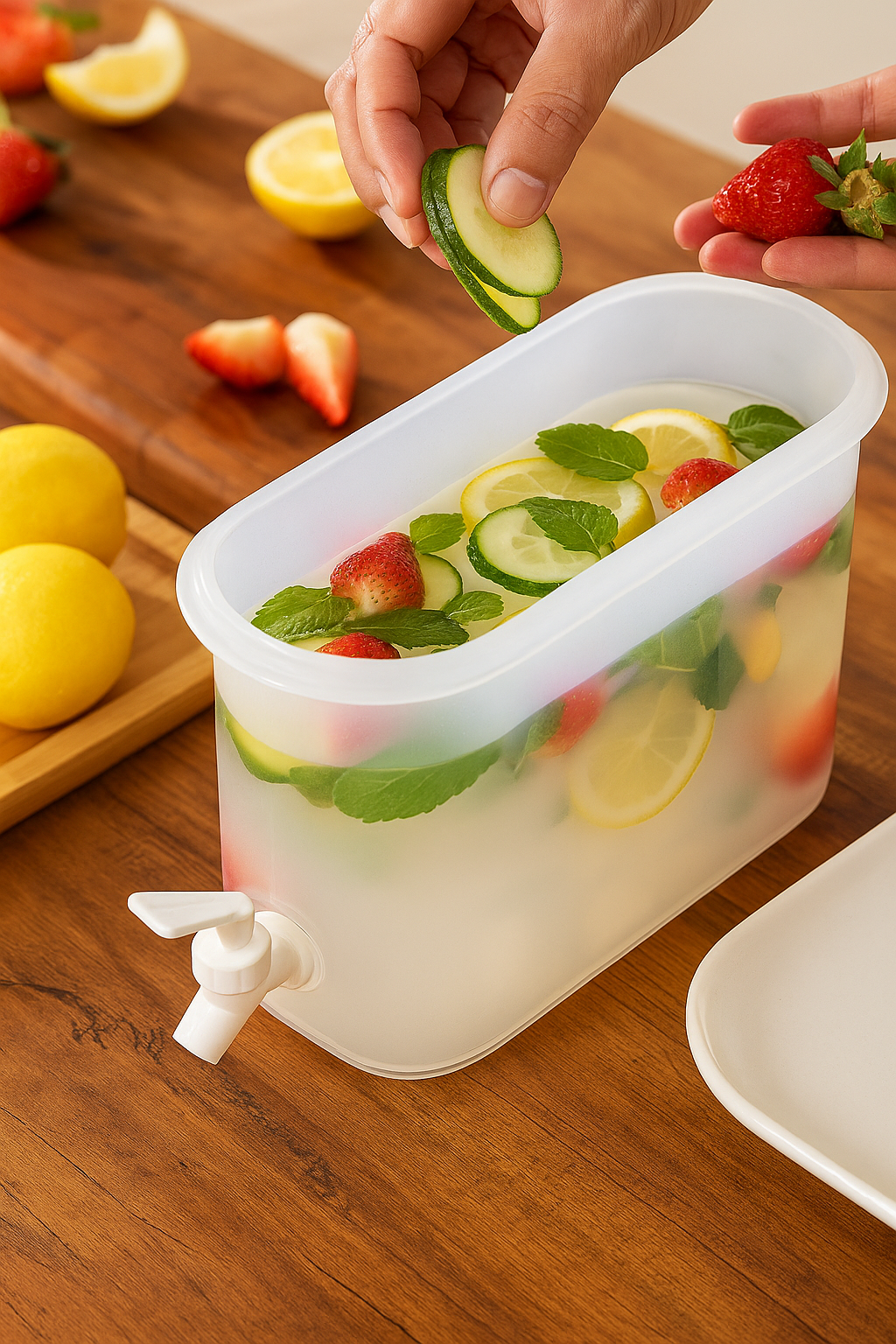Translucent Water Dispenser - Large Capacity (Pack of 2)