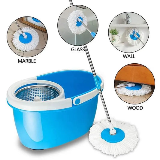 Easy Spin Magic Mop Set – 360° Steel Bucket