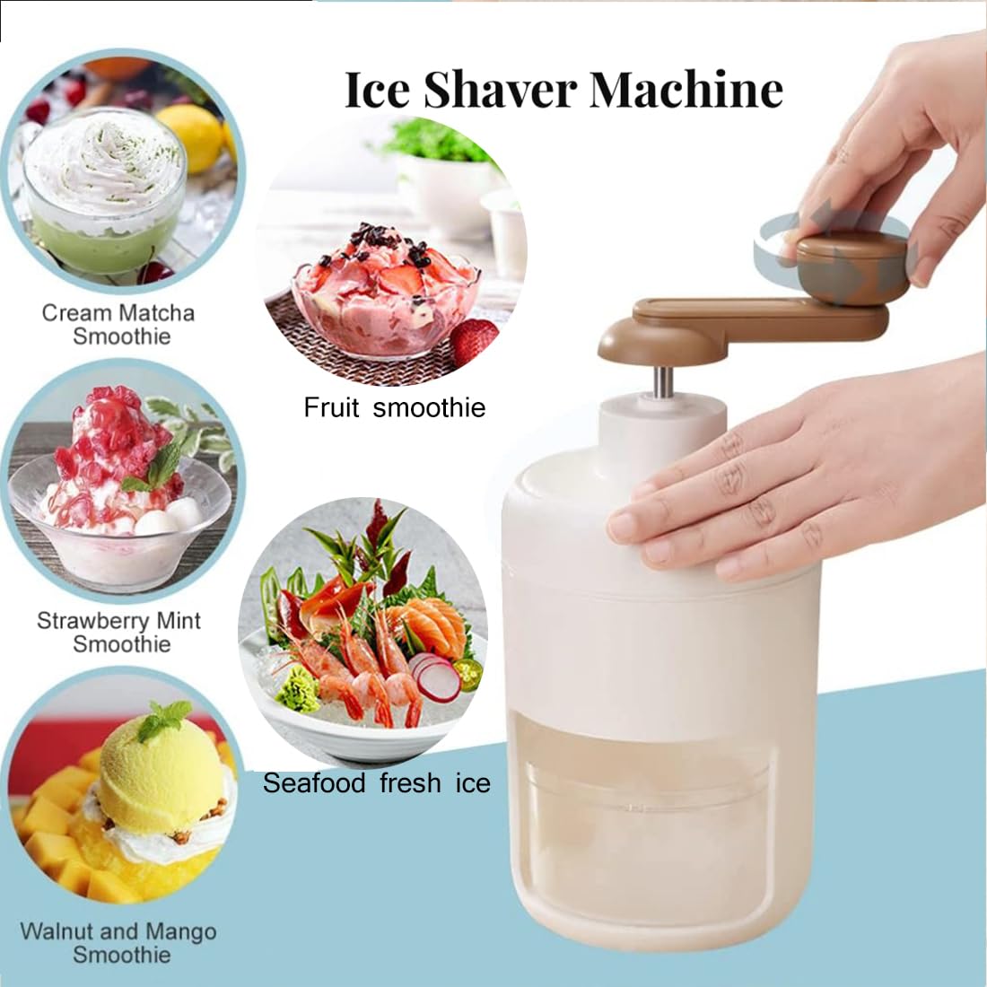 Manual Ice Crusher Machine – Portable & Easy to Use
