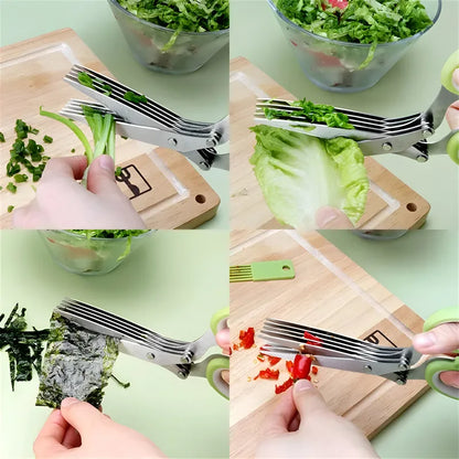 Multi-Layer Vegetable Chopping Scissor