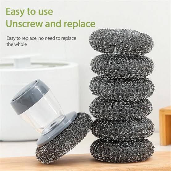 2-in-1 Kitchen Brush with Soap Dispenser