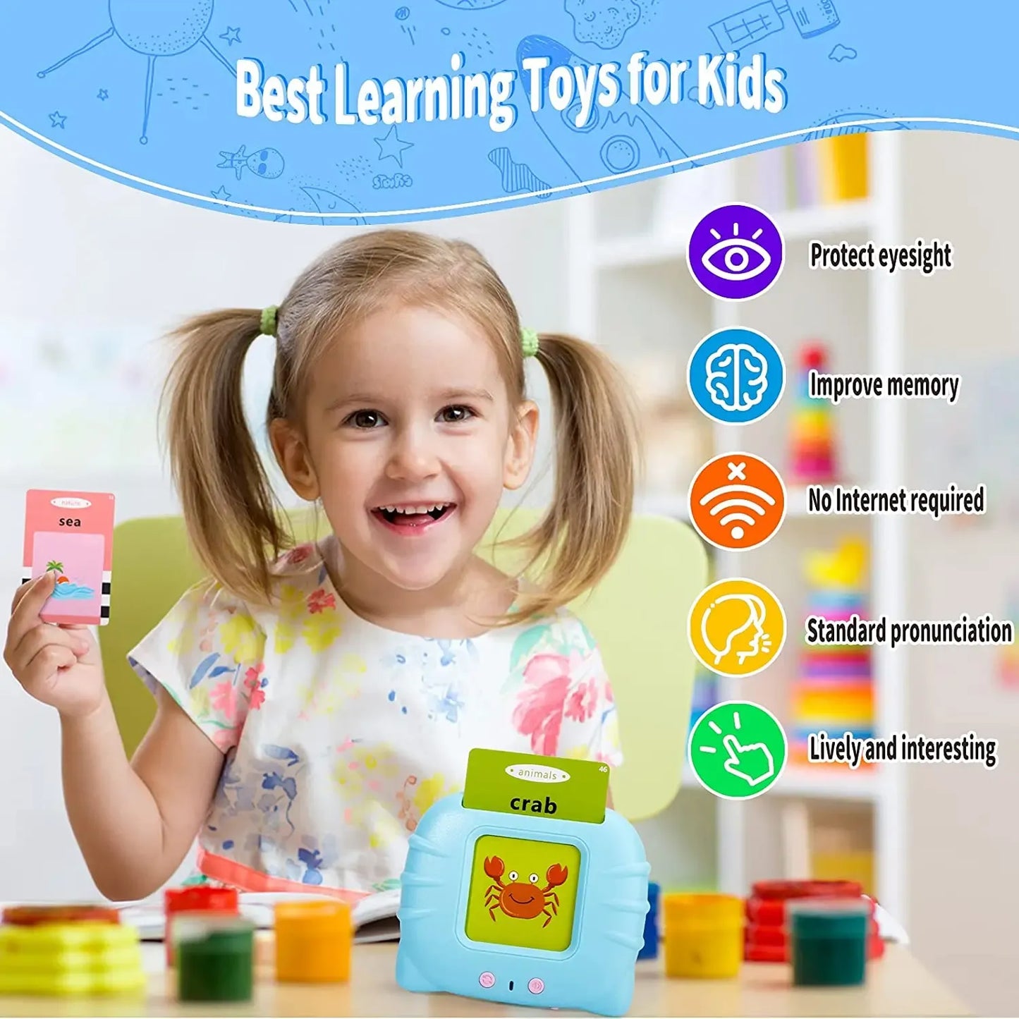 Talking Educational Toy 112 Flash Cards