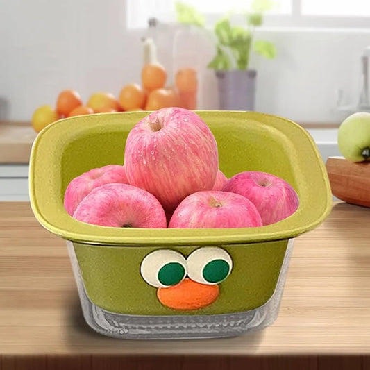 2-in-1 Cute Fruit & Veggie Drain Basket