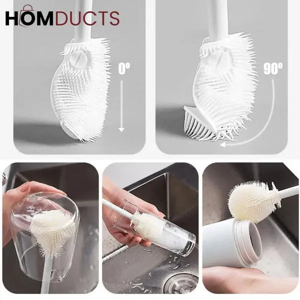 Flexible Bottle Cleaning Brush – Silicone