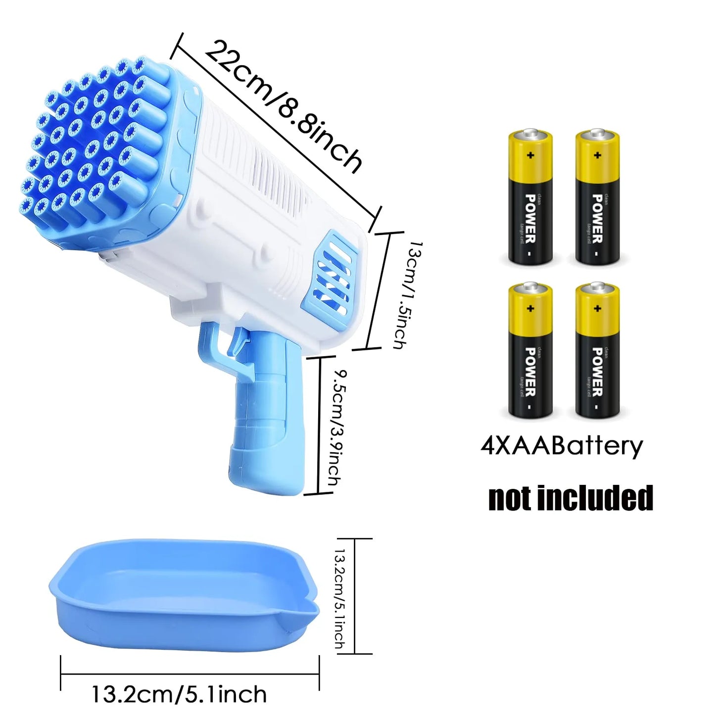 36-Holes Bubble Gun For Kids