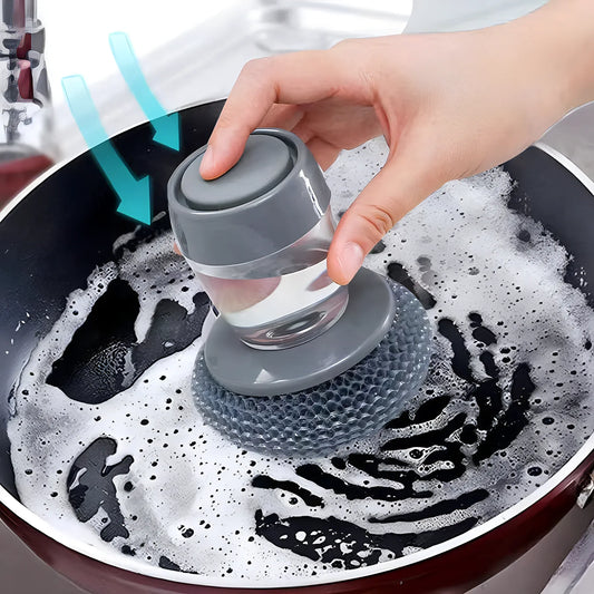 2-in-1 Kitchen Brush with Soap Dispenser