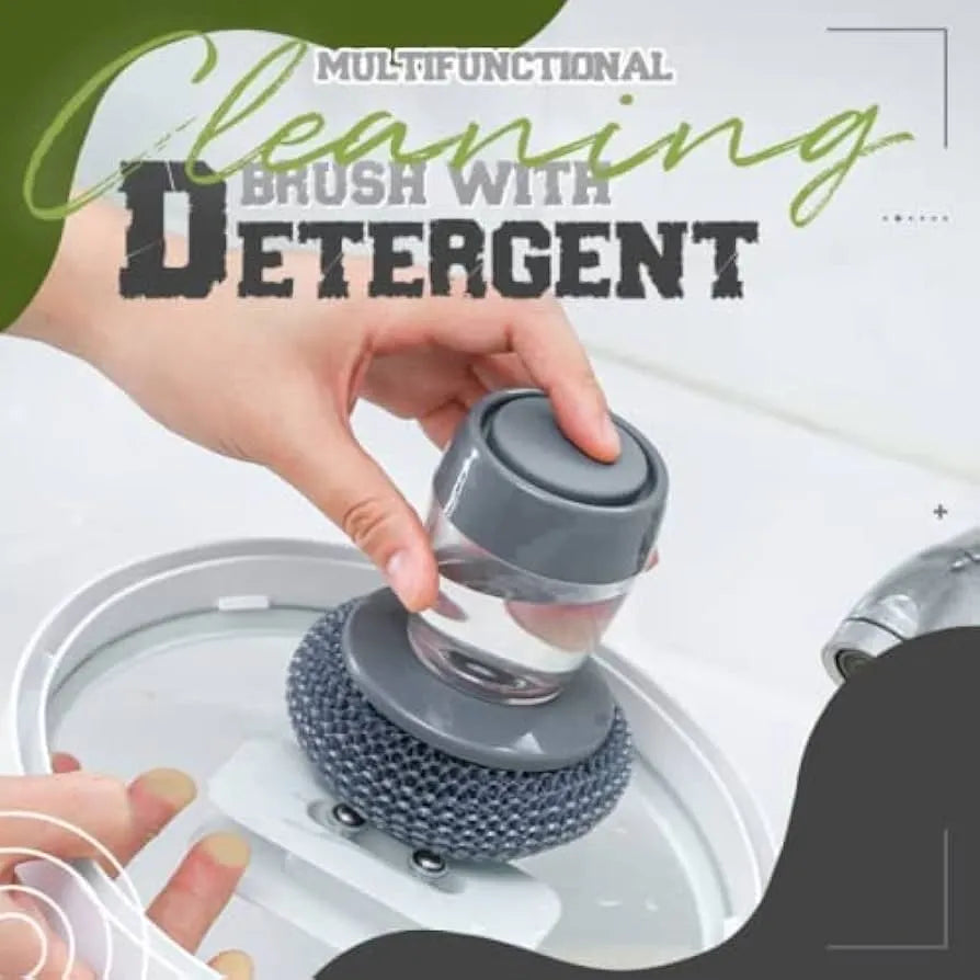 2-in-1 Kitchen Brush with Soap Dispenser